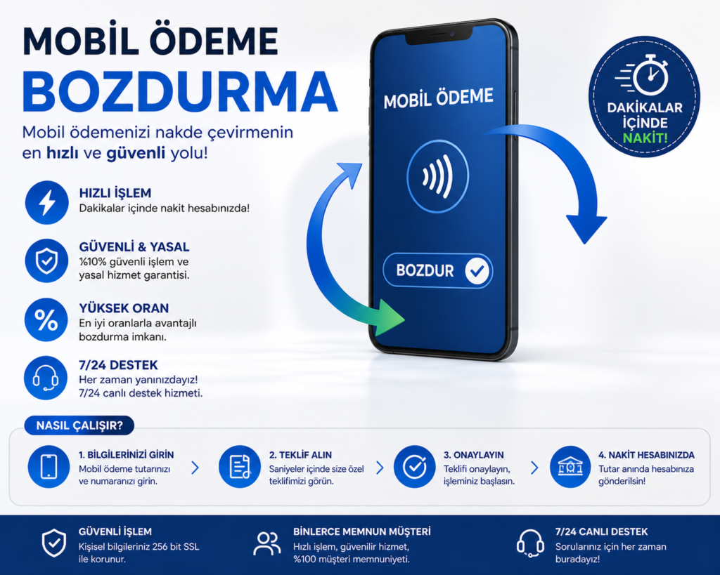mobil ödeme bozdurma